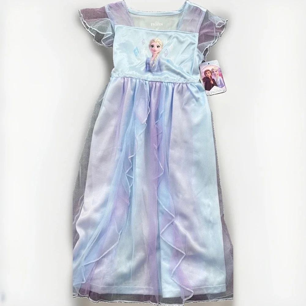 NEW DISNEY Princess Elsa- Frozen -  Blue Fancy Nightgown 5T NWT